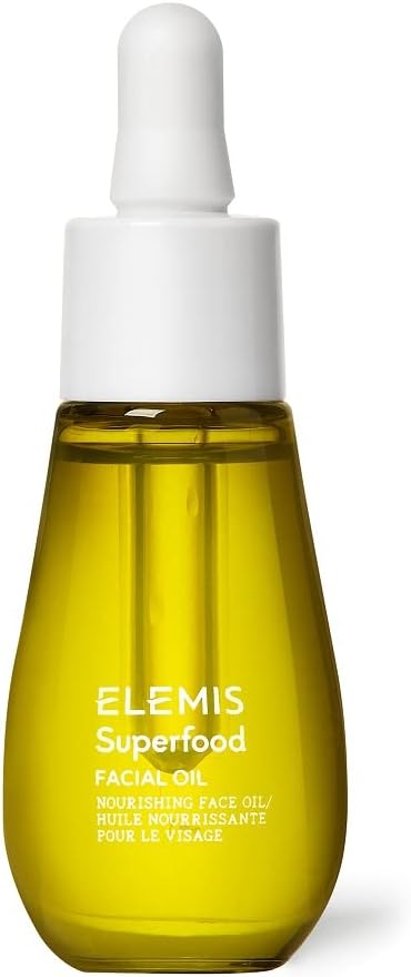 ELEMIS Superfood Facial Oil, Nourishing Face Oil Formulated with 9 Antioxidant-Rich Superfoods, Award-Winning Facial Oil to Enhance Radiance and Complexion, Lightweight Oil to Plump and Smooth, 15ml