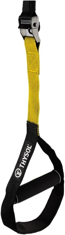 THYSOL® Suspension Trainer Pro Xtreme Straps | Sling Trainer Set with Adjustable Door Anchor | Fitness Home Workouts - Suitable for Travelling and for Training Indoor and Outdoor