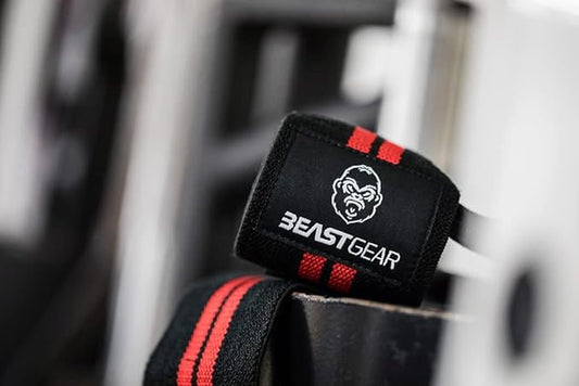 Beast Gear Wrist Wraps – Heavy Duty Professional Standard Weight Lifting Wrist Wraps.