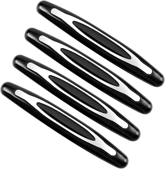 4 Pcs Car Door Edge Guards, Shock-Absorbing Bumper Strips, Anti-Collision & Anti-Scratch Protection for Car Doors (Black)