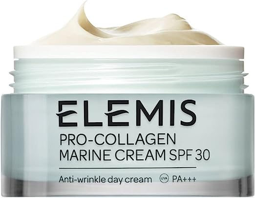 ELEMIS Pro-Collagen Marine Cream, Anti-Wrinkle Daily Face Moisturising Lotion, Hydrating Ultra-Light Gel-Cream Day Moisturiser Leaves Skin Smooth, Glowing and Rejuvenated, Suitable for All Skin Types