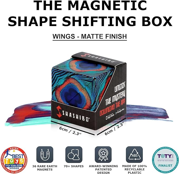 SHASHIBO Shape Shifting Box - Award-Winning, Patented Sensory Cube