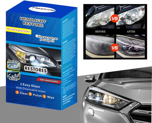 Headlight Restoration Kit Easy to Restore Dull Faded and Discoloured Headlights and taillight