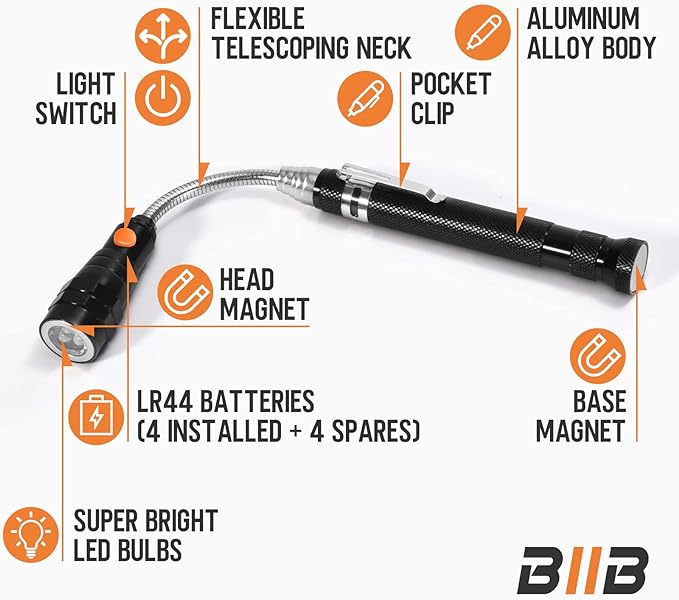 BIIB Magnetic Tool with LED