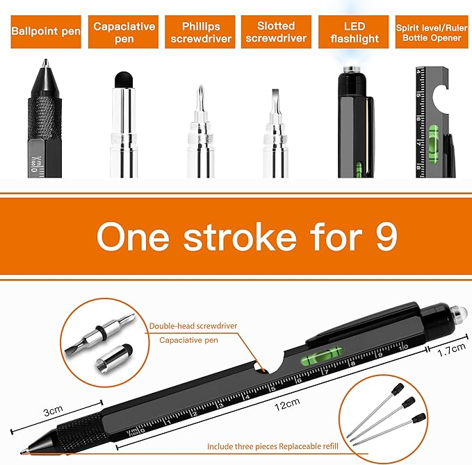 9 in 1 Multi Tool Pen Gadget