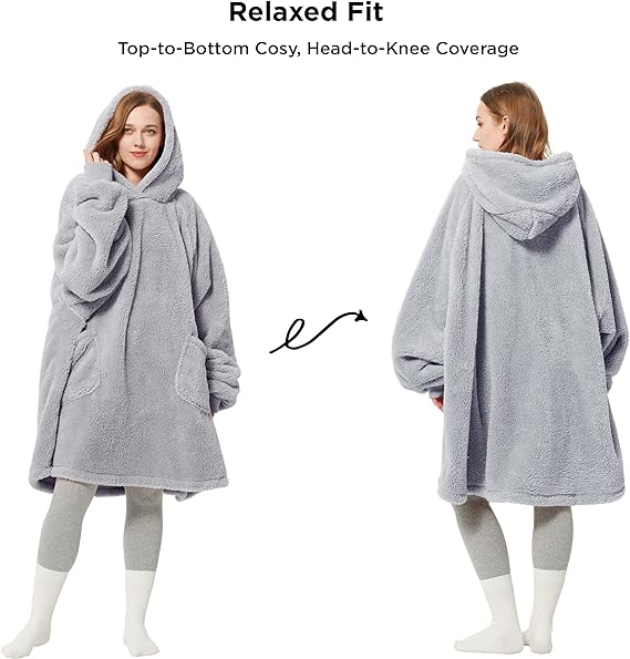 Oversized Wearable Blanket Hoodie Women