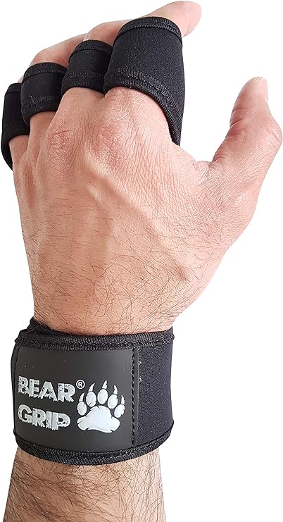 BEAR GRIP - Open Workout Gloves for Crossfit, Bodybuilding, callisthenics, Powerlifting