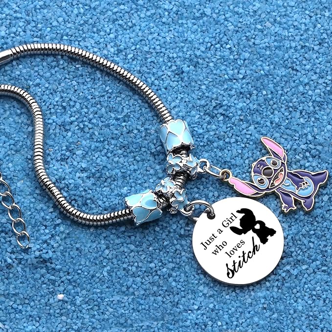 Adjustable Jewellery ''Just A Girls Who Loves Stitch''