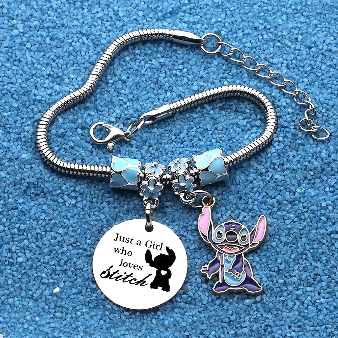 Adjustable Jewellery ''Just A Girls Who Loves Stitch''