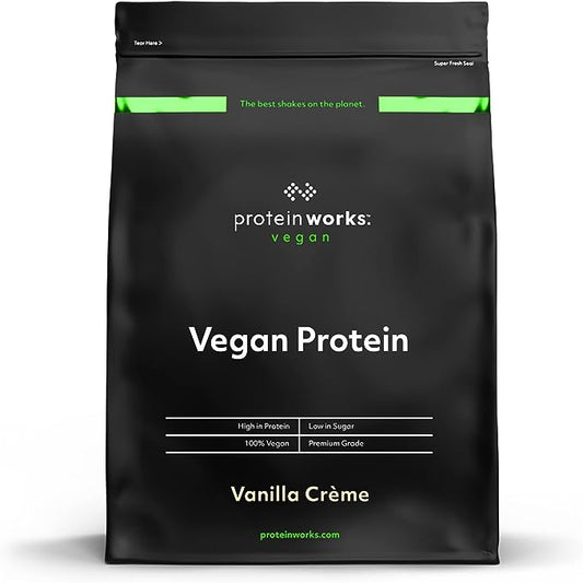 Protein Works - Vegan Protein Powder | Plant Based Protein Shake | Vegan Blend | Gluten Free | 66 Servings 2KG VANILLA