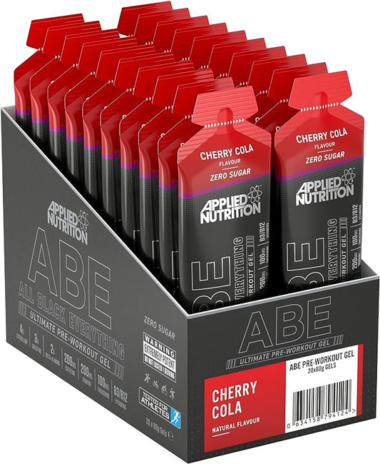 Applied Nutrition ABE - All Black Everything Gel, Cherry Cola Pack of 20