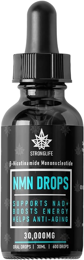 🆂🆃🆁O🅽🅶🅻🅸🅵🅴 NMN Liquid Drops - 30 Grams of NMN | High Potency of NMN Liquid Drops Supports NAD+ Levels - DNA Repair - Anti Aging - Optimises Cellular | β Nicotinamide Mononucleotide - 30ml