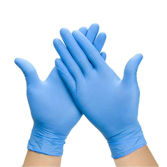 Blue Nitrile Disposable Gloves x100