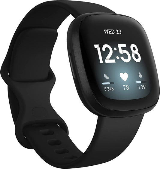 Fitbit Versa 3 Health & Fitness Smartwatch with 6-months Premium Membership Included, Built-in GPS, Daily Readiness Score and up to 6+ Days Battery