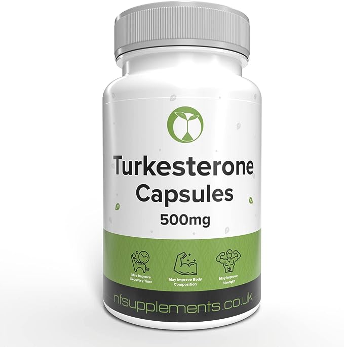 Turkesterone Capsules 500mg | Build Muscle & Gain Strength | 10% Standardisation (30)